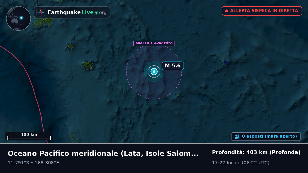 Oceano Pacifico meridionale (Isole Salomone)