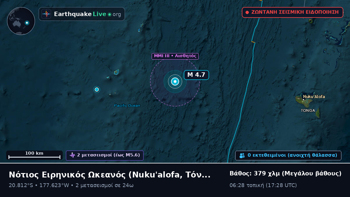 Νότιος Ειρηνικός Ωκεανός (Τόνγκα)