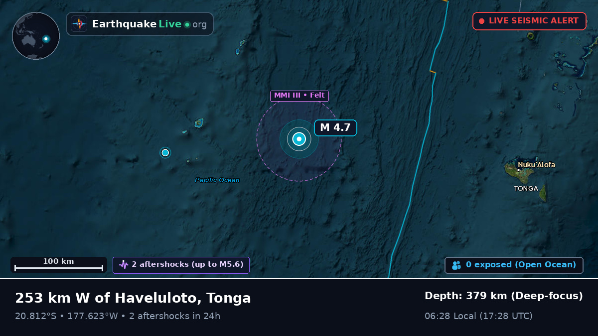 South Pacific Ocean (Tonga)