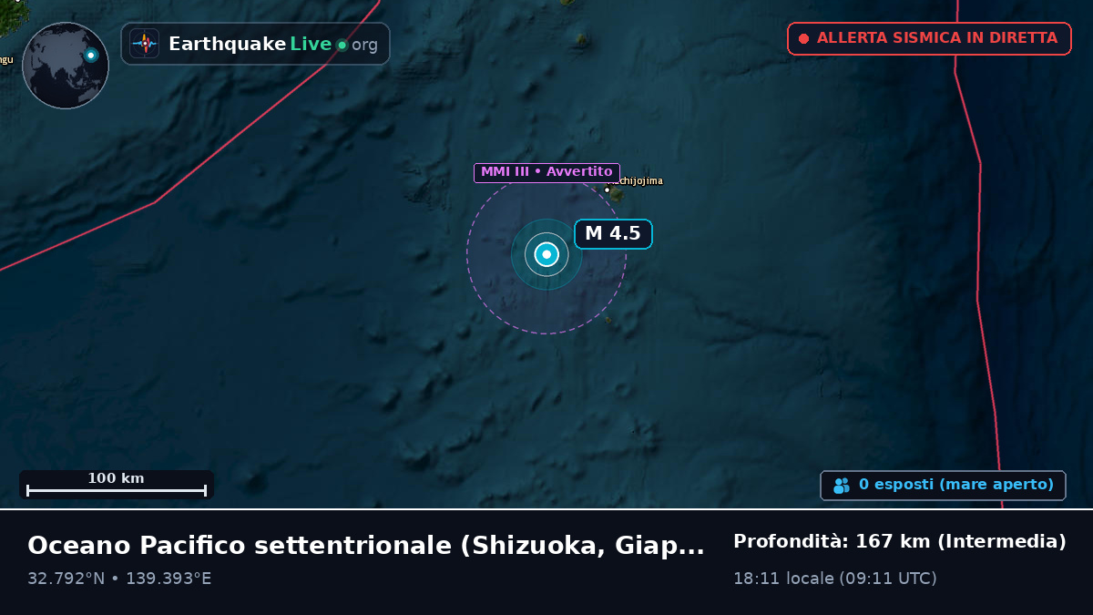 Oceano Pacifico settentrionale (Giappone)