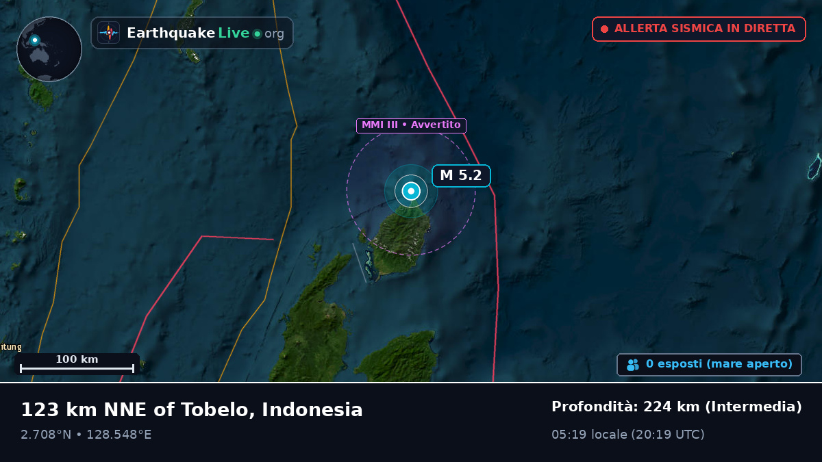 Oceano Pacifico settentrionale (Indonesia)
