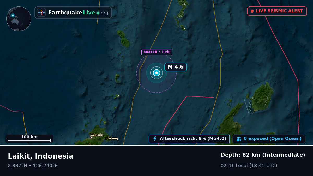 Off the coast of Manado, Indonesia