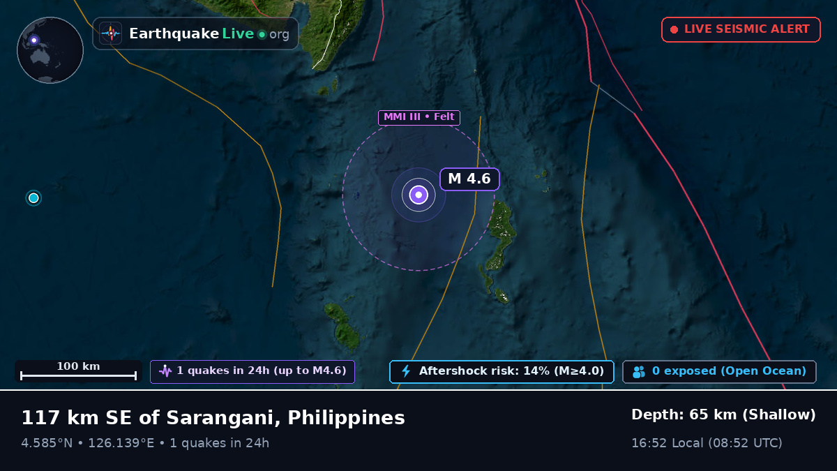 Off the coast of General Santos, Philippines
