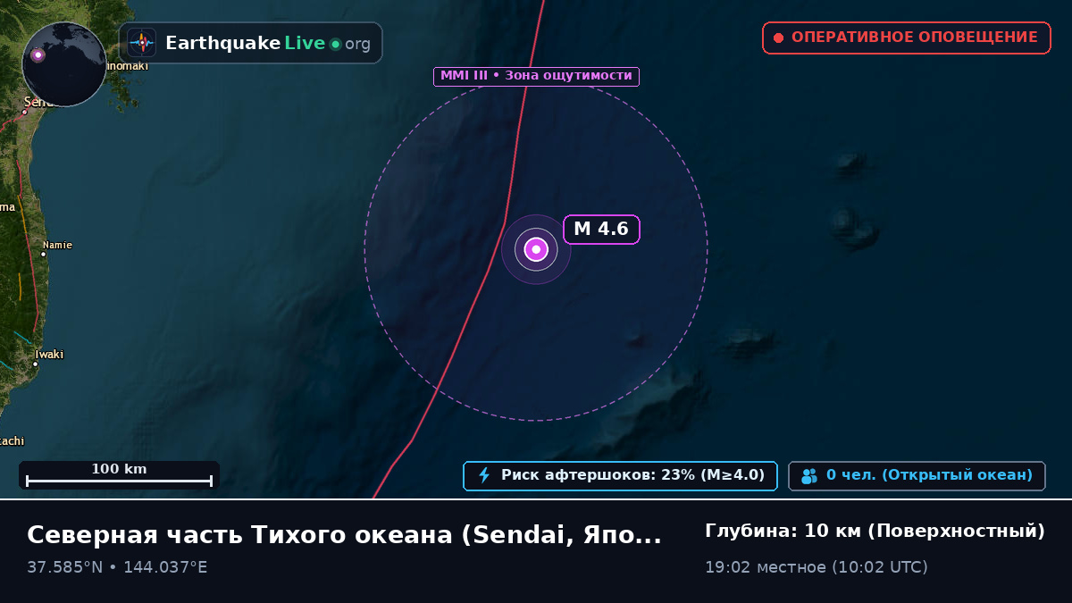 Северная часть Тихого океана (Япония)