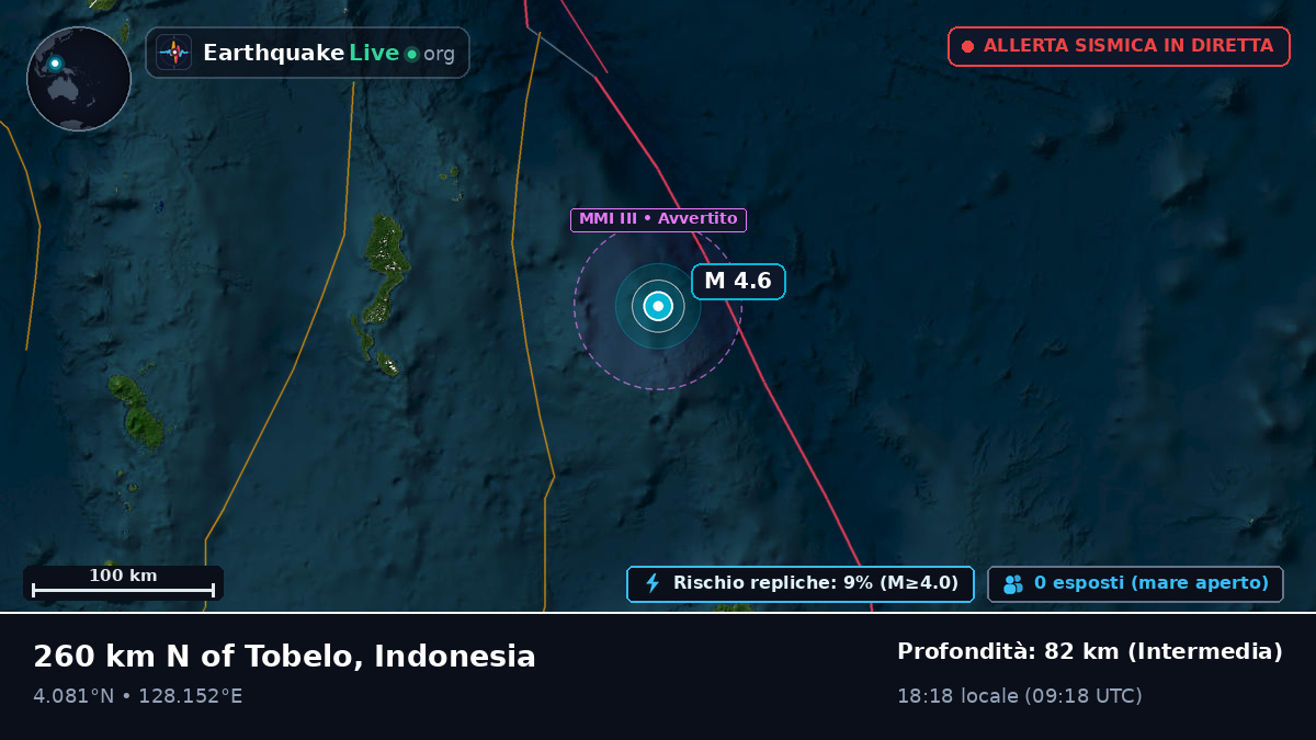 Oceano Pacifico settentrionale (Indonesia)