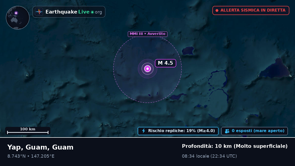 Oceano Pacifico settentrionale (Guam)