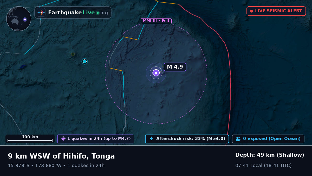 South Pacific Ocean (Tonga)