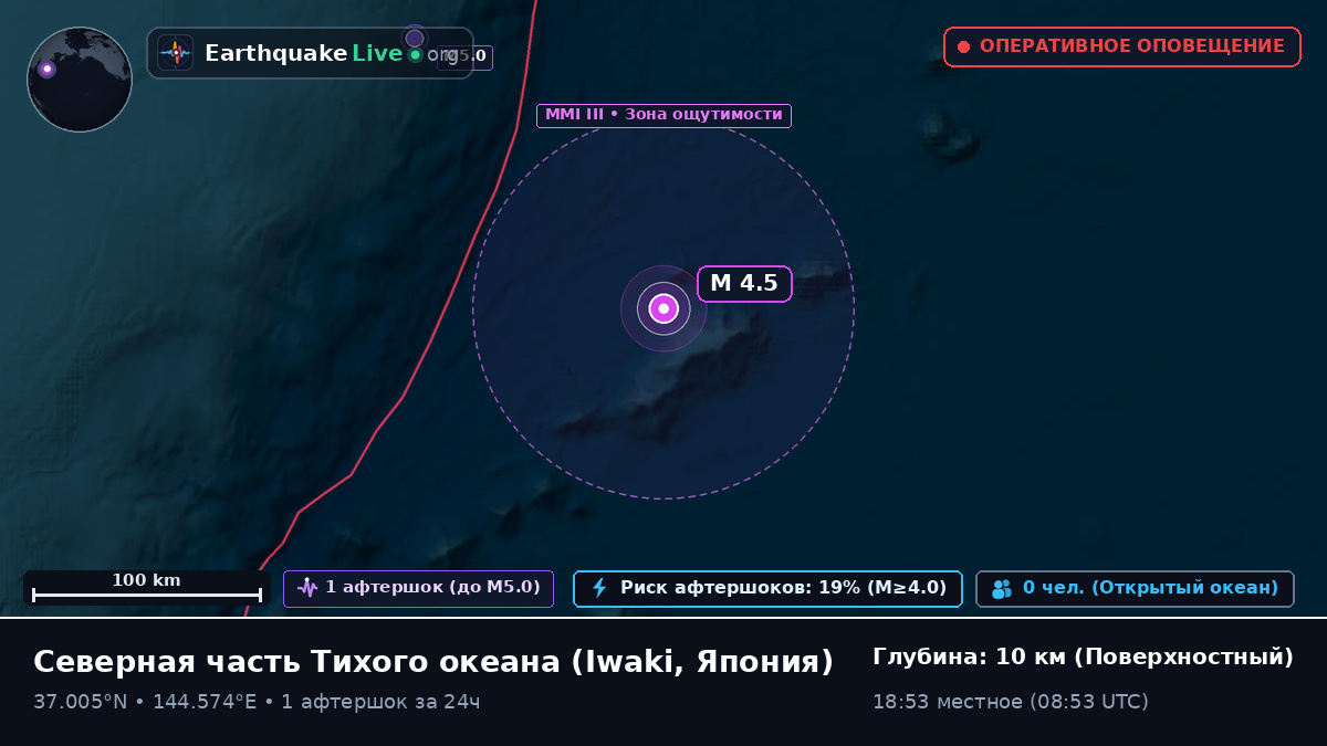 Северная часть Тихого океана (Япония)