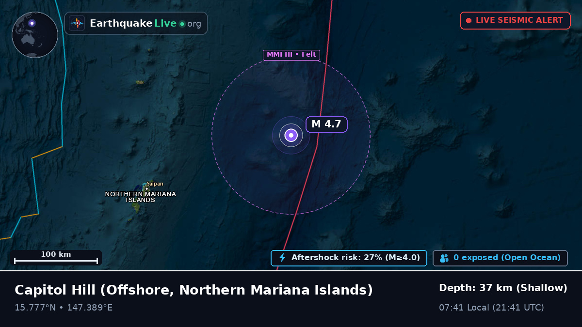 Off the coast of Capitol Hill, Northern Mariana Islands