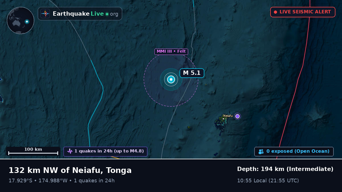 Off the coast of Neiafu, Tonga