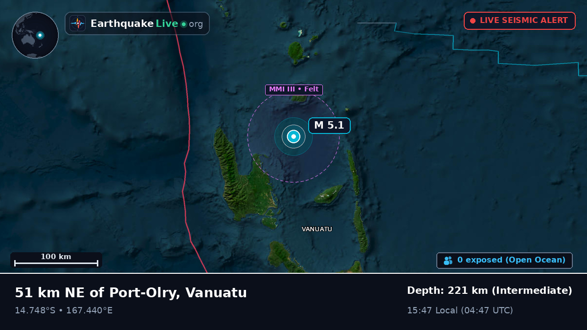 Off the coast of Luganville, Vanuatu