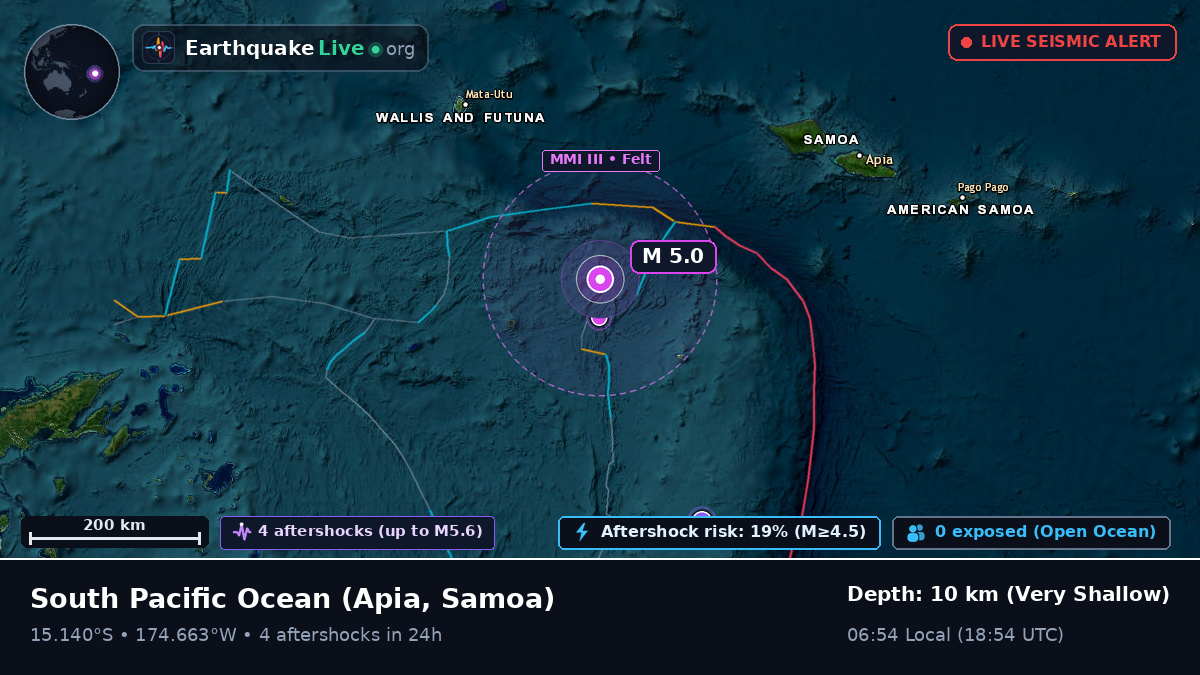 South Pacific Ocean (Samoa)