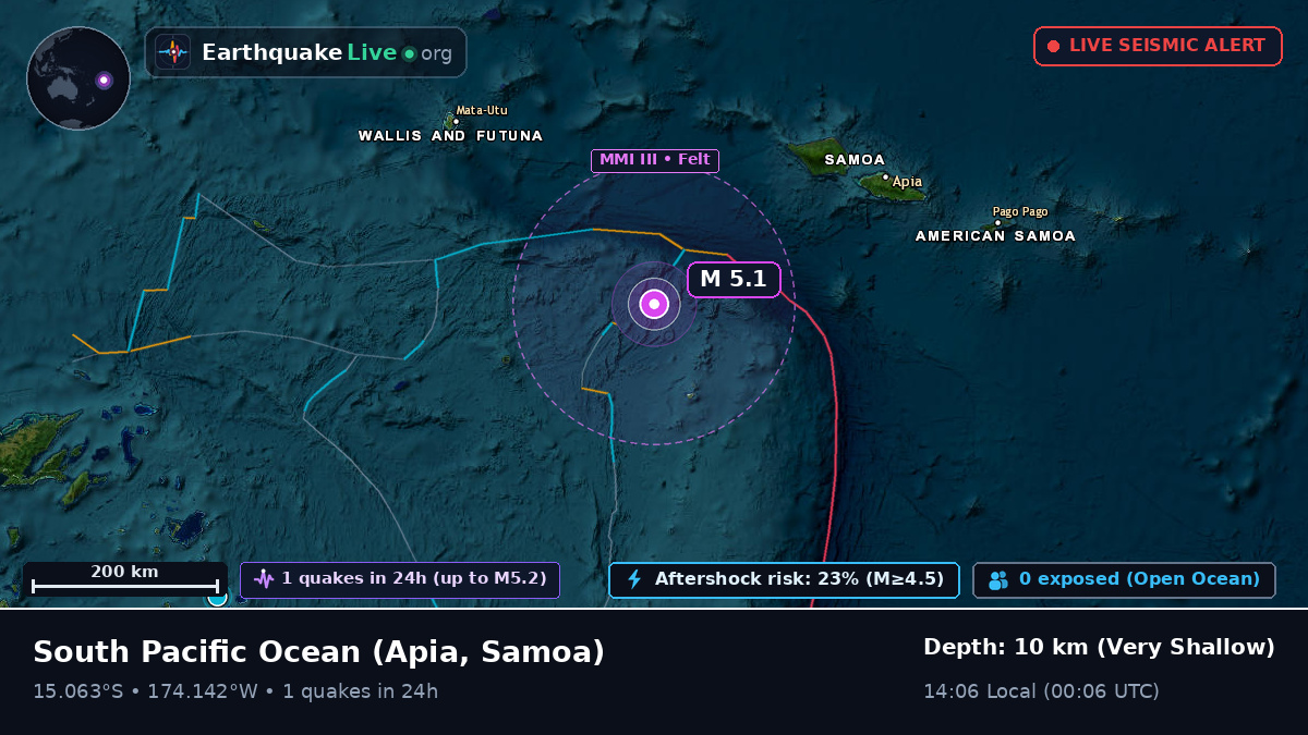 South Pacific Ocean (Samoa)