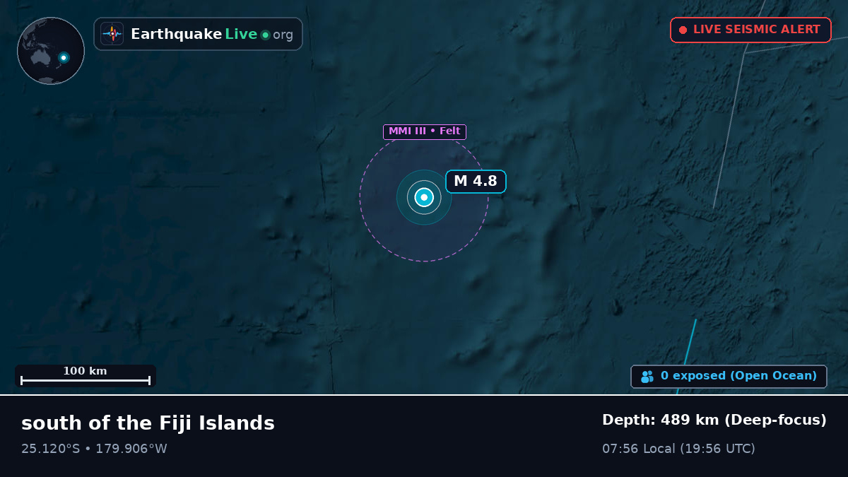 South Pacific Ocean (Kermadec Islands)