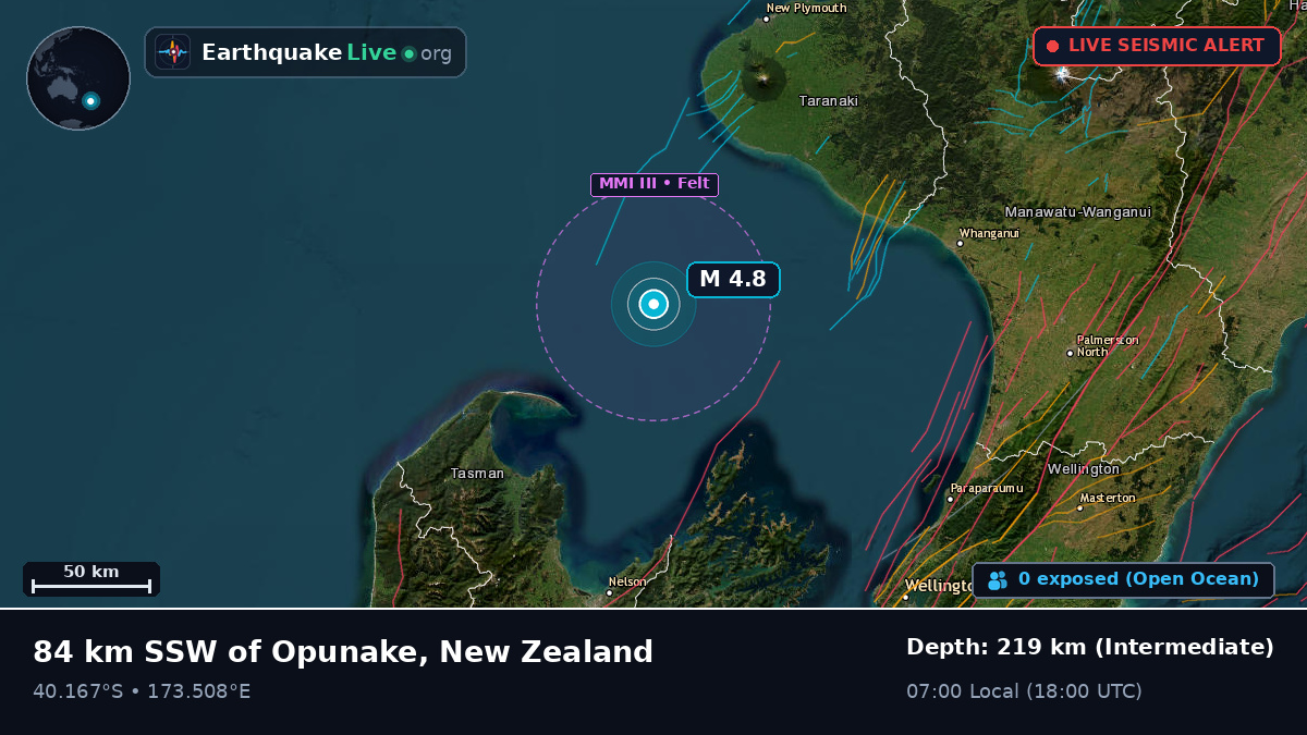 Off the coast of Nelson, New Zealand
