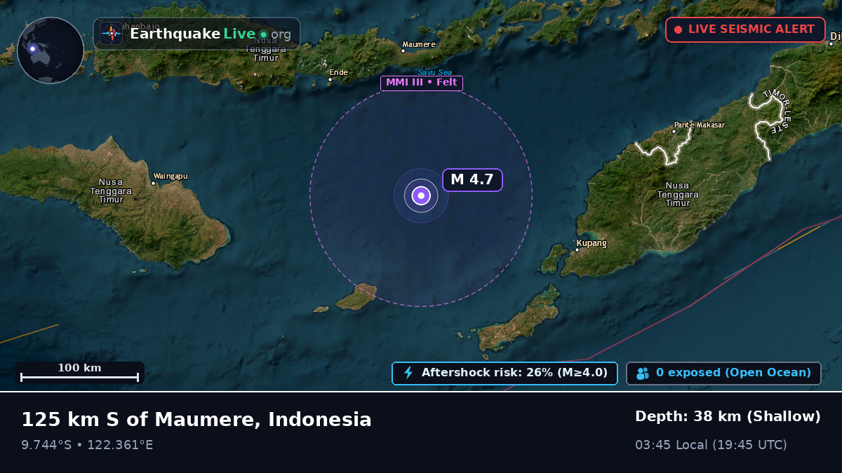 Off the coast of Maumere, Indonesia