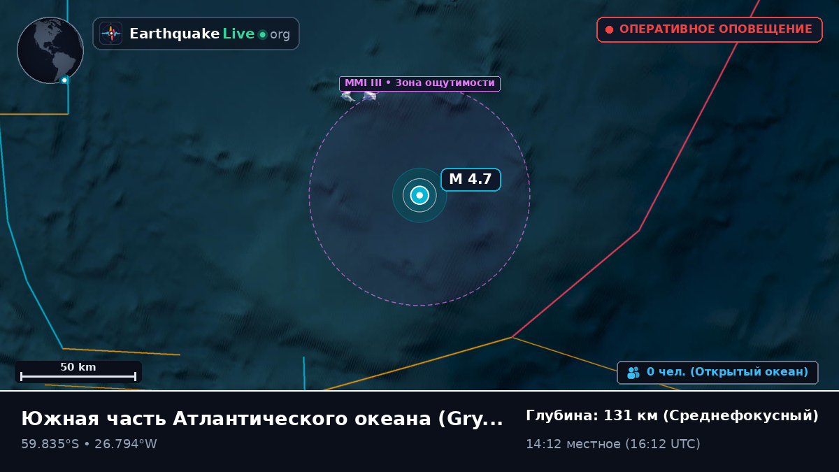 Южная часть Атлантического океана (South Georgia and the Islands)