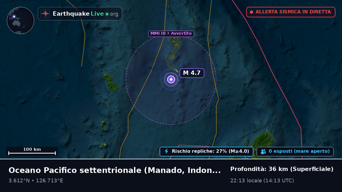 Oceano Pacifico settentrionale (Indonesia)