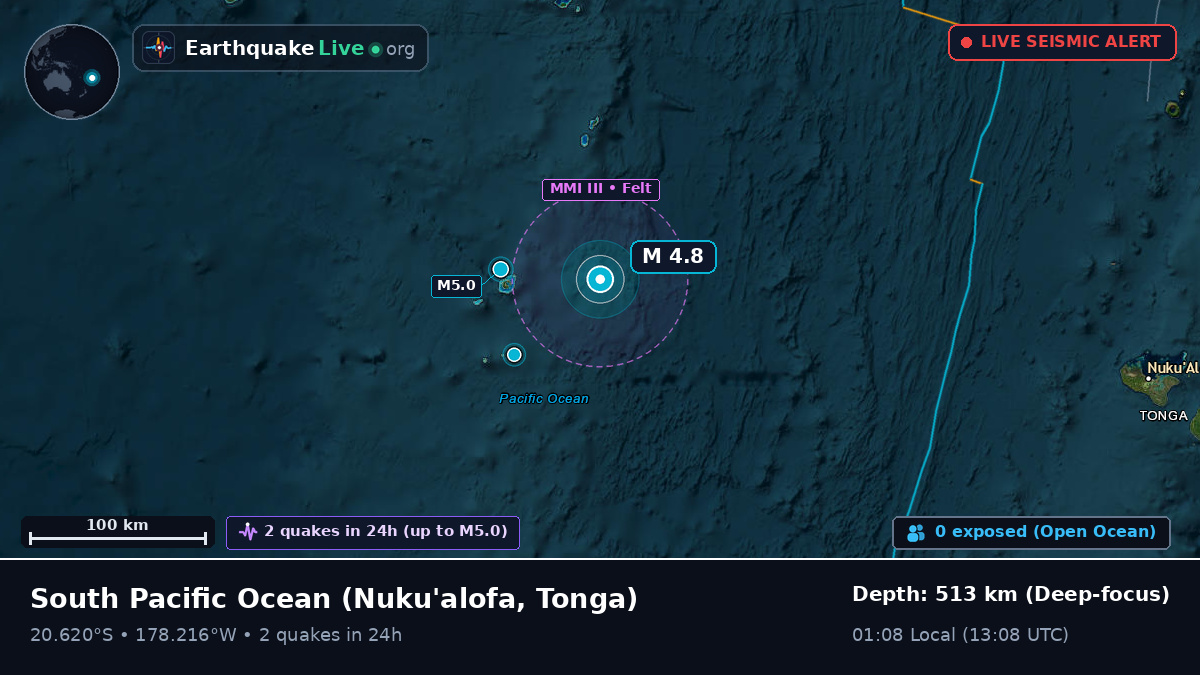 South Pacific Ocean (Tonga)