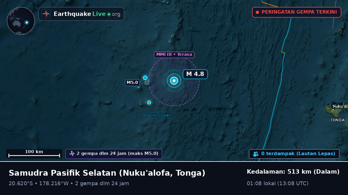 Samudra Pasifik Selatan (Tonga)
