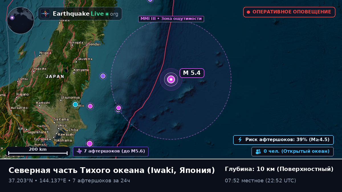 Северная часть Тихого океана (Япония)