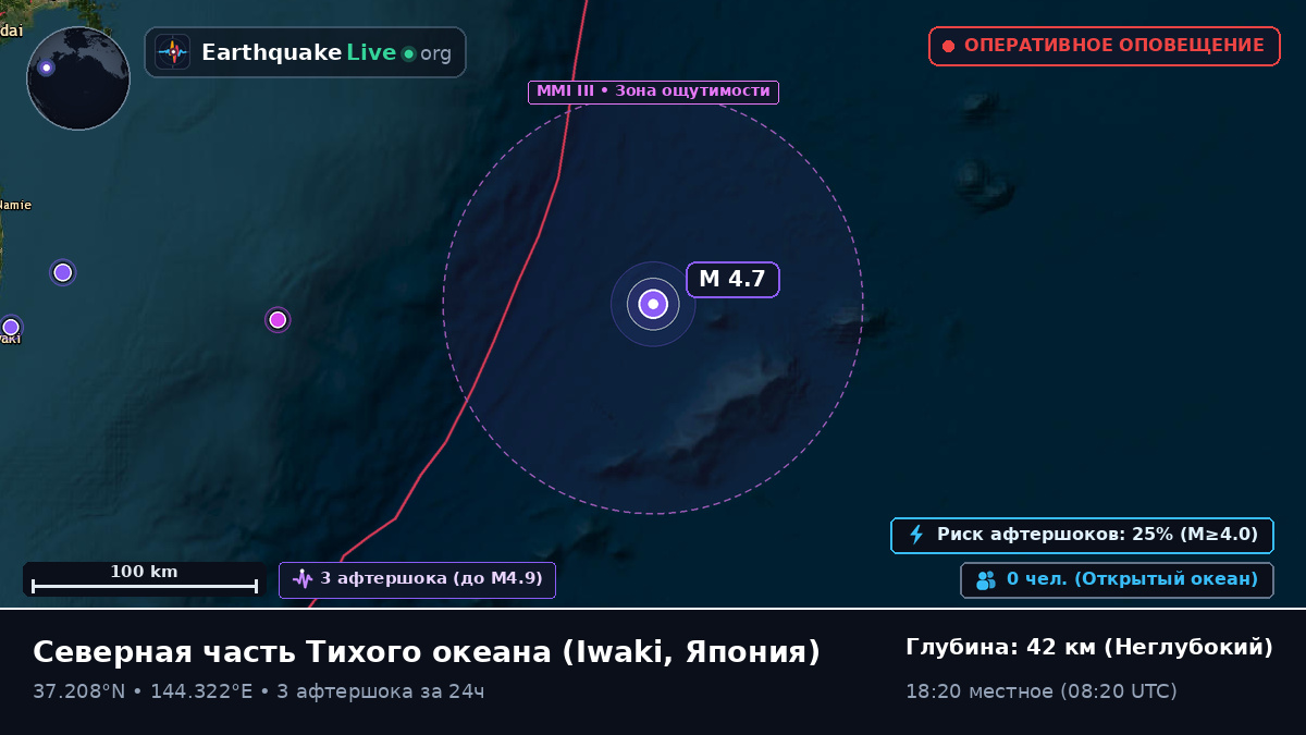 Северная часть Тихого океана (Япония)