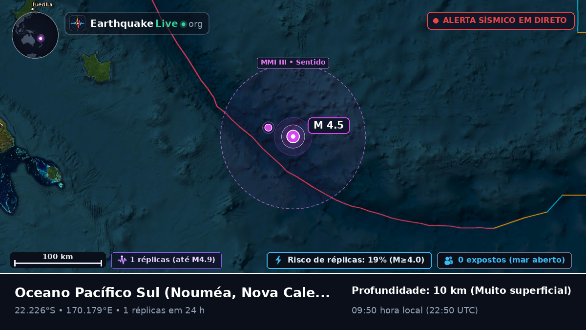 Oceano Pacífico Sul (Nova Caledónia)