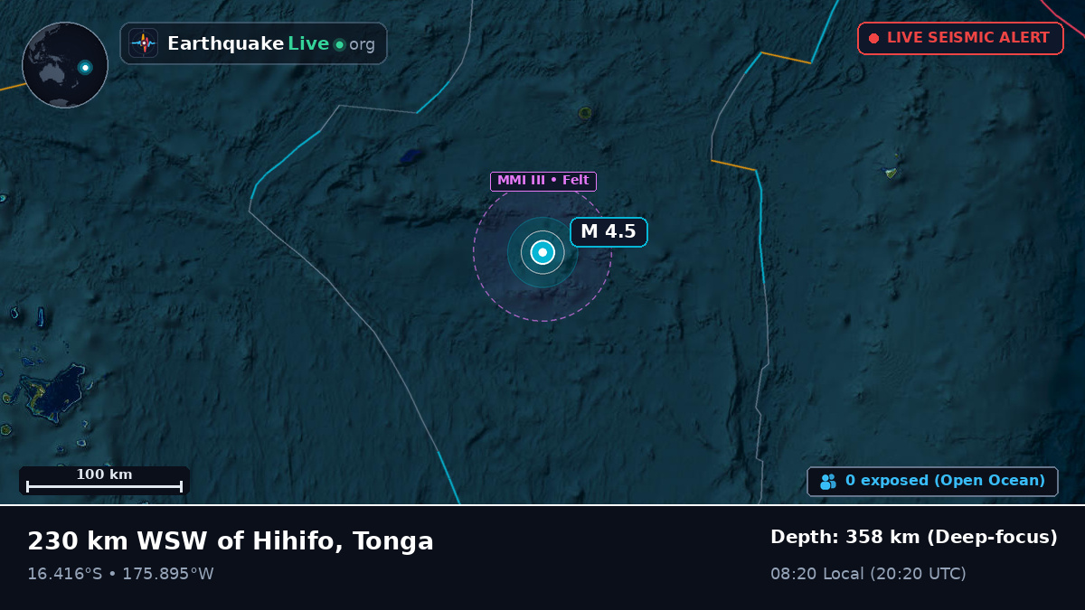 South Pacific Ocean (Tonga)
