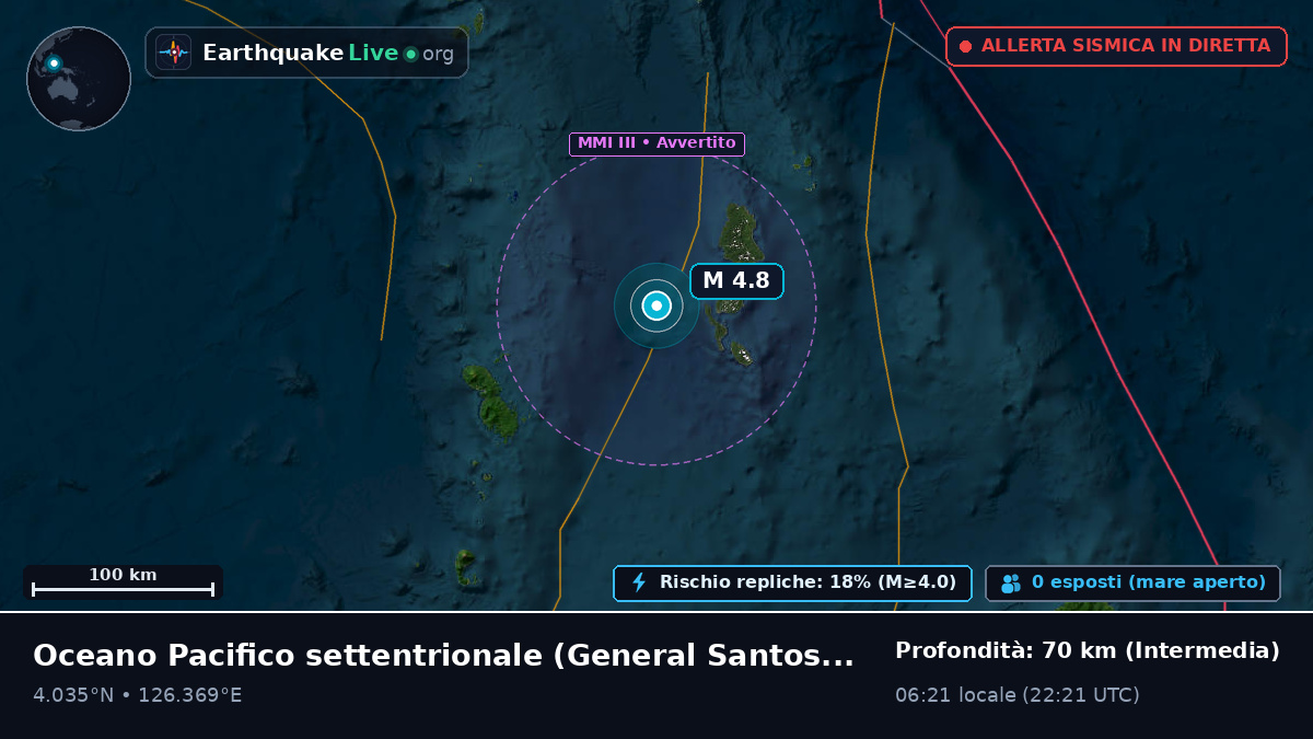 Oceano Pacifico settentrionale (Filippine)