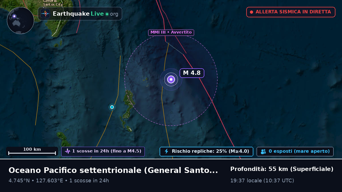 Oceano Pacifico settentrionale (Filippine)