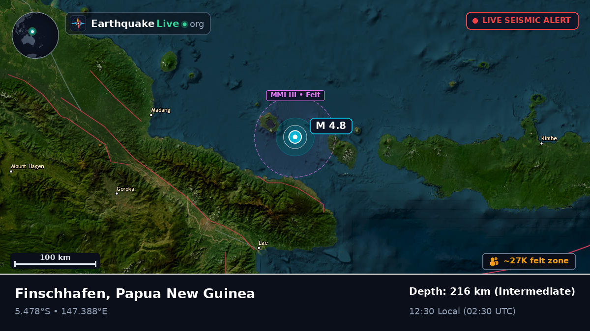 Off the coast of Lae, Papua New Guinea
