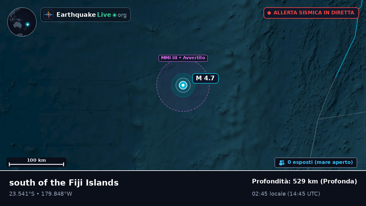 Oceano Pacifico meridionale (Tonga)