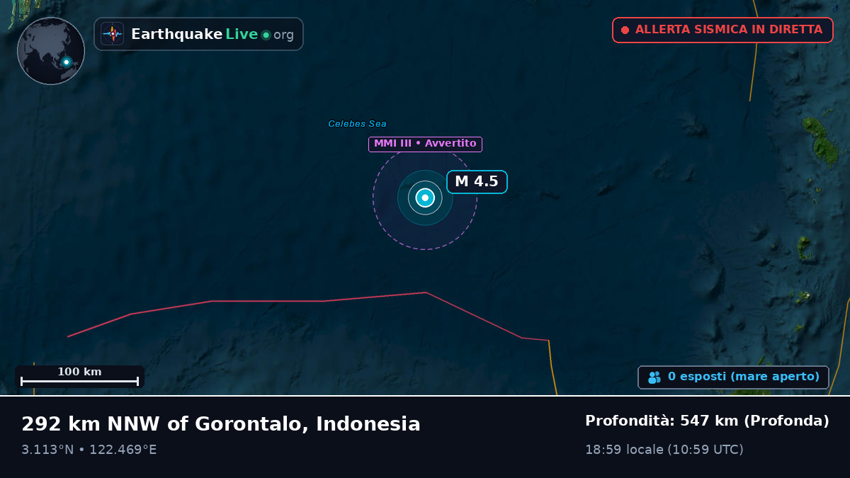 Oceano Pacifico settentrionale (Indonesia)