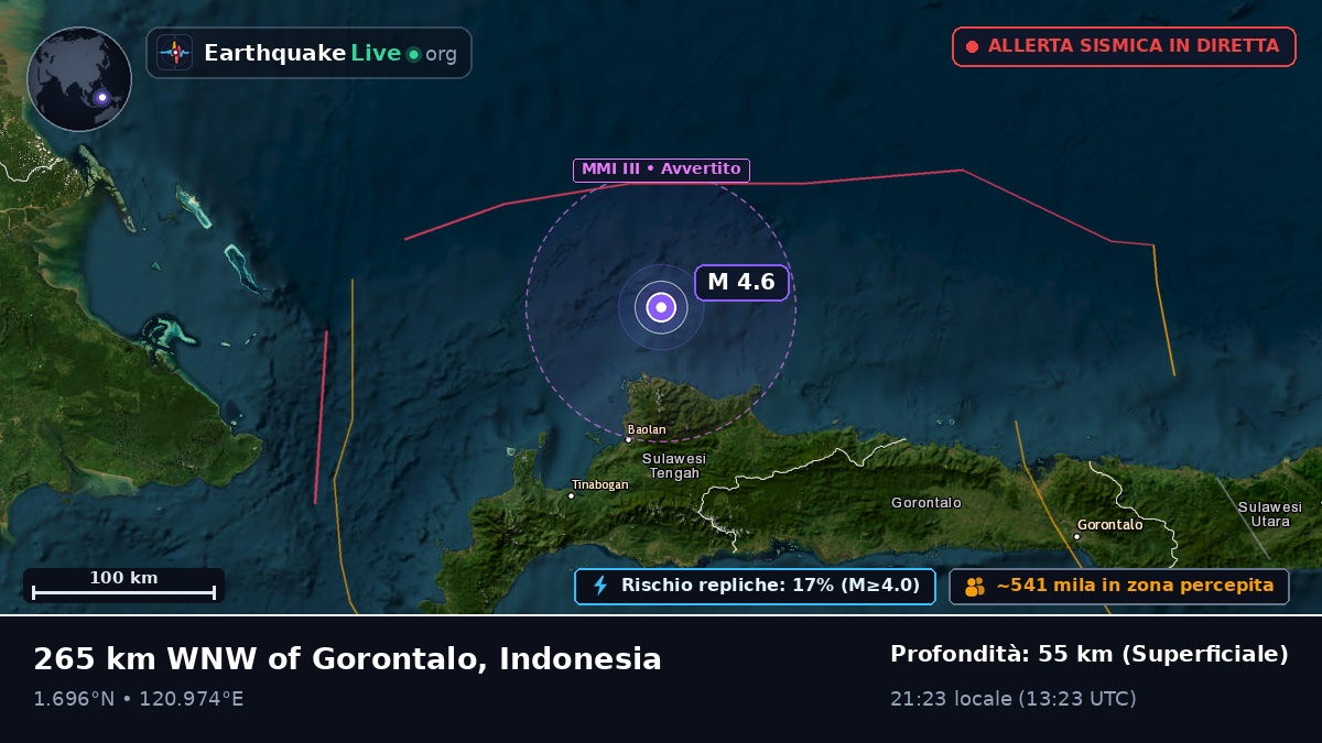 Oceano Pacifico settentrionale (Indonesia)