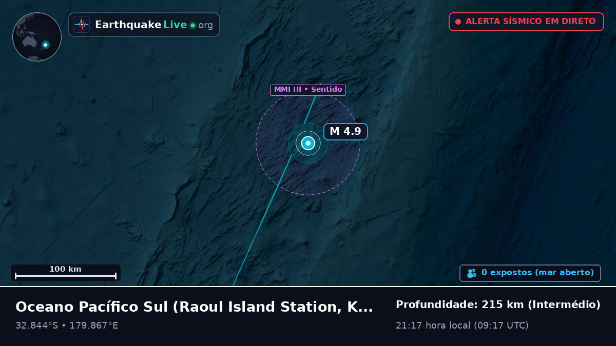 Oceano Pacífico Sul (Kermadec Islands)