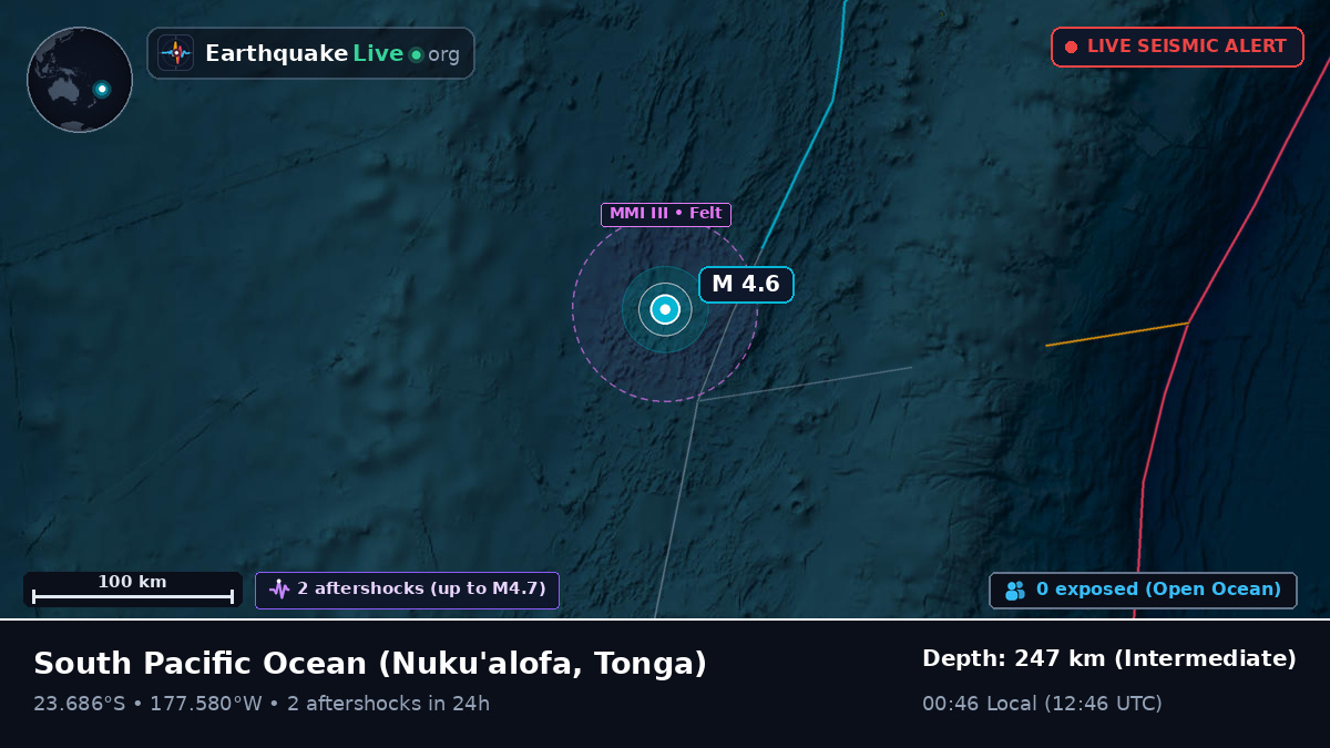 South Pacific Ocean (Tonga)