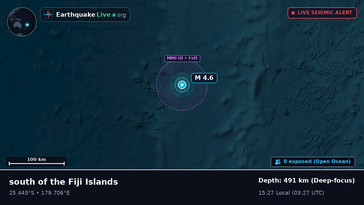 South Pacific Ocean (Kermadec Islands)