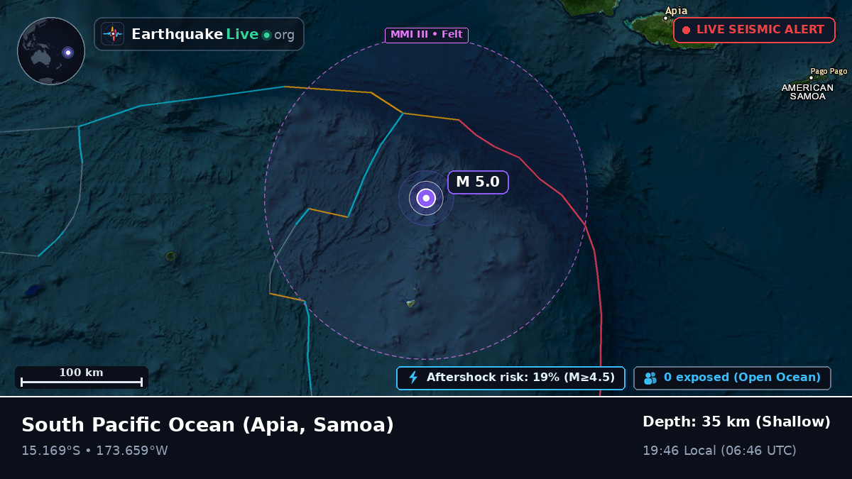 South Pacific Ocean (Samoa)