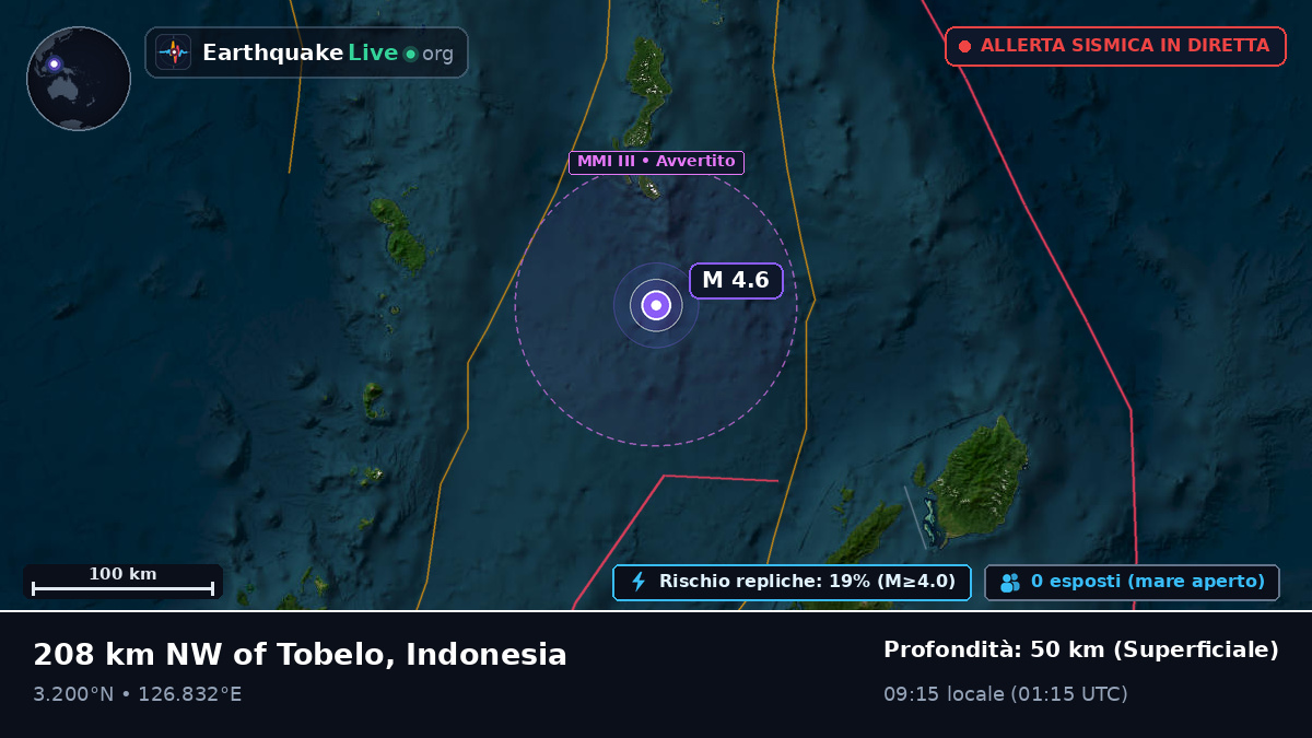 Oceano Pacifico settentrionale (Indonesia)
