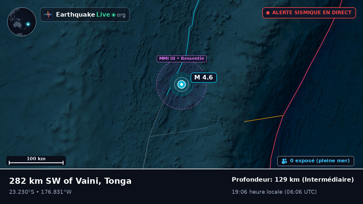 Océan Pacifique Sud (Tonga)