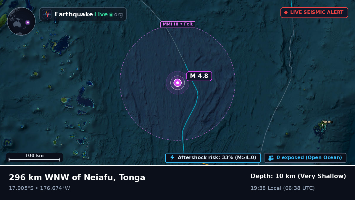 South Pacific Ocean (Tonga)