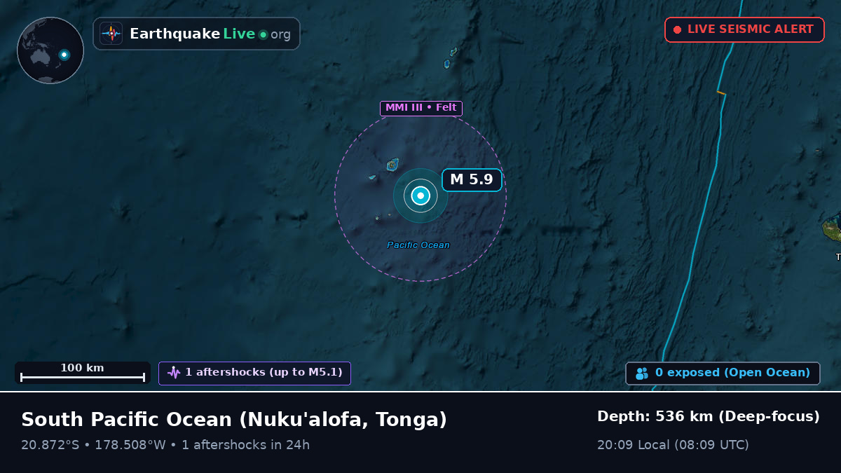 South Pacific Ocean (Tonga)