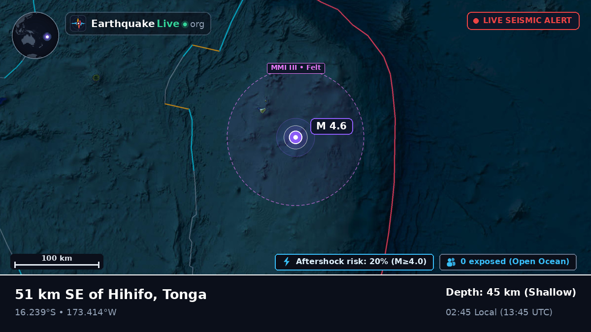 South Pacific Ocean (Tonga)