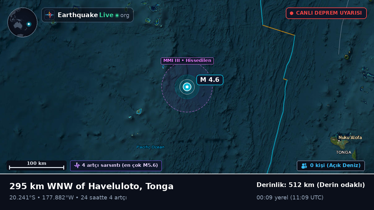 Güney Pasifik Okyanusu (Tonga)