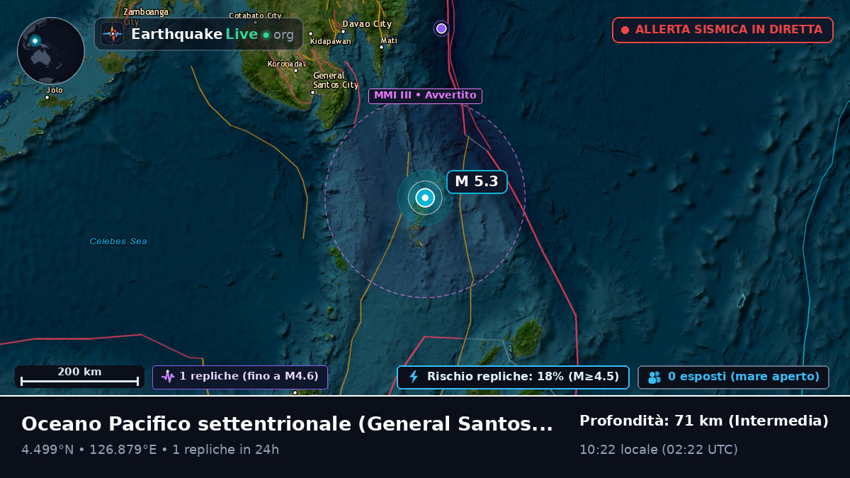 Oceano Pacifico settentrionale (Filippine)