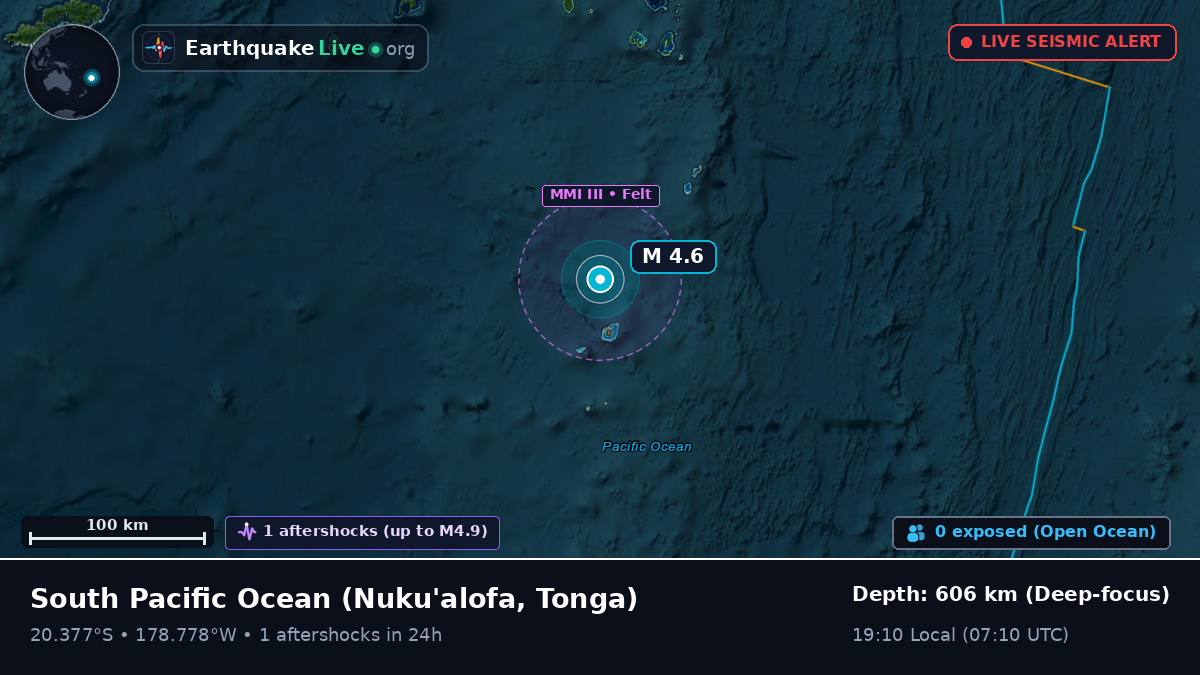 South Pacific Ocean (Tonga)