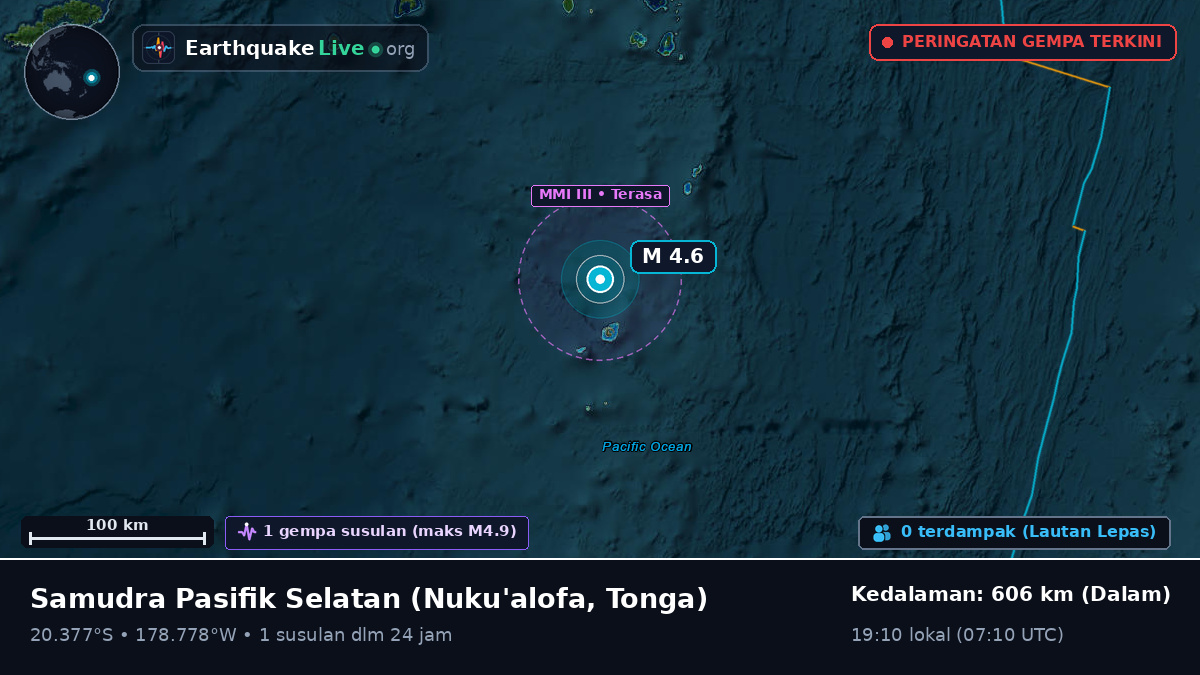 Samudra Pasifik Selatan (Tonga)