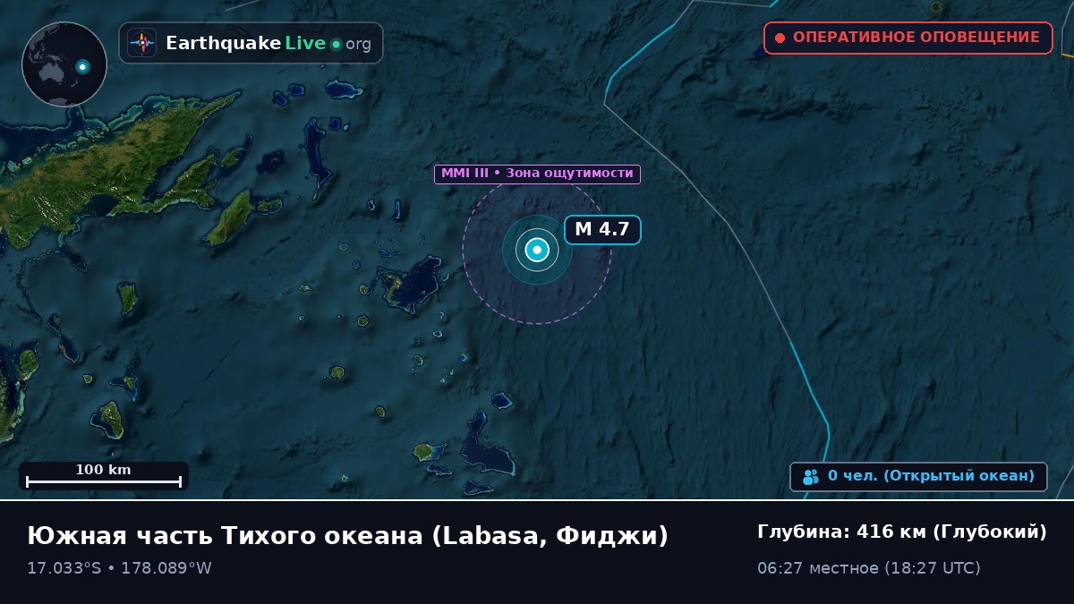 Южная часть Тихого океана (Фиджи)