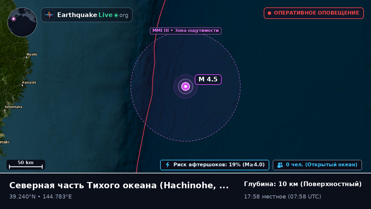 Северная часть Тихого океана (Япония)
