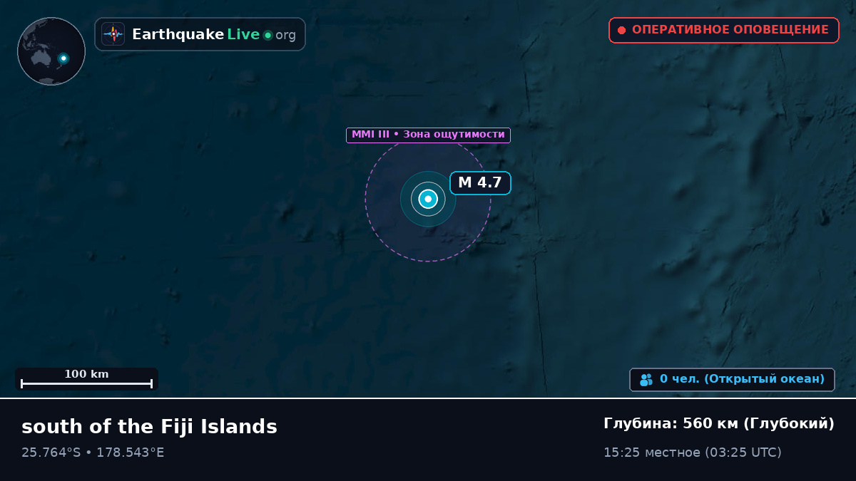 Южная часть Тихого океана (Kermadec Islands)